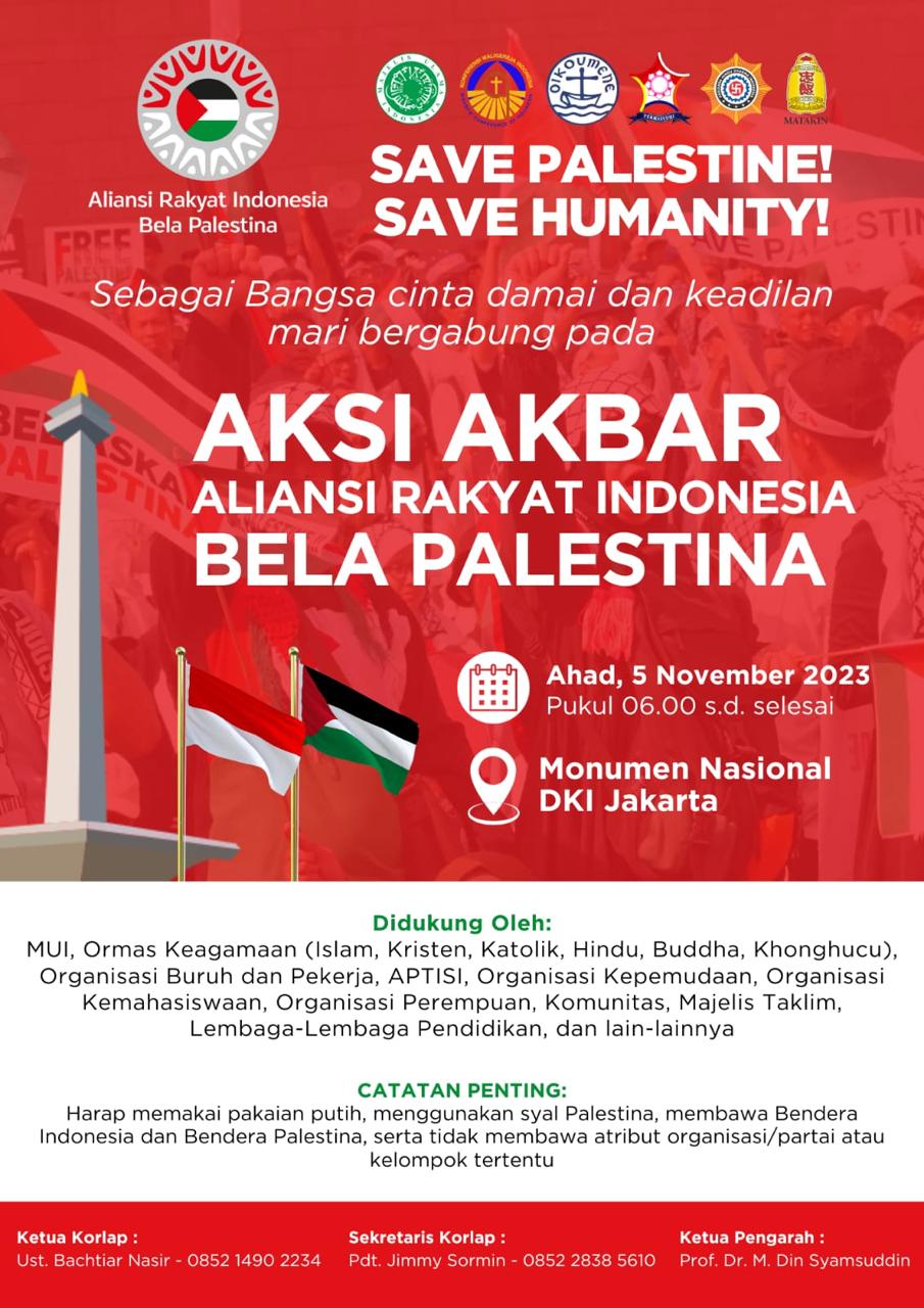 Save Palestine, Save Humanity : Aksi Bela Palestina 5 November 2023 Di ...