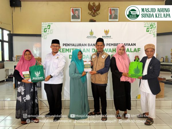 Penyaluran Bantuan Pemberdayaan Dakwah Muallaf IMC MASK bersama BAZNAS RI di Cianjur